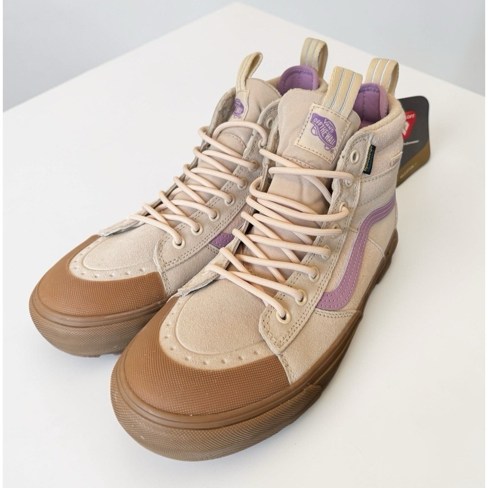 Vans SK8-Hi MTE-2 Primaloft Suede Cream Gum‎ Men's 9.5 W11 New Cold Weather